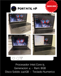 Portatíl HP Intel Core i5, Memoria 8gb y Almacenamiento 240 GB.